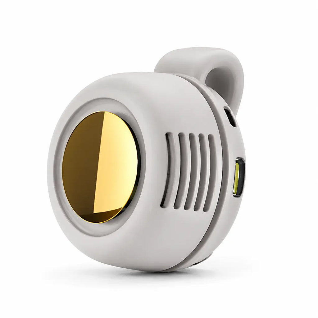 Mini ventilateur portable à clip design miroir doré AirVibes